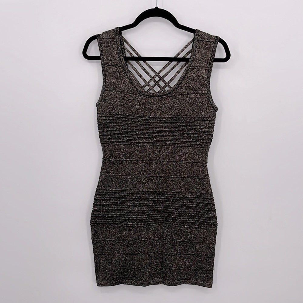 QED London Glitter Mini Dress